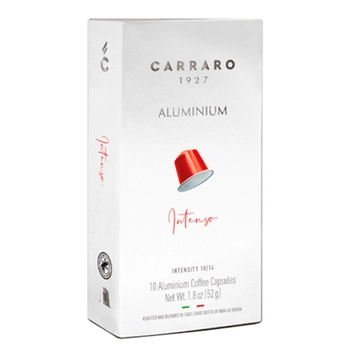 Кава в капсулах, ТМ "Carraro" Nespresso Aluminium Intenso, 10 шт