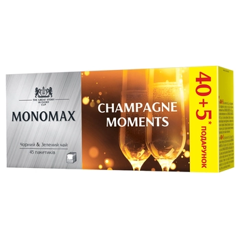 Чай пакетований, TM "Мономах" Champage moments (Бризки шампанського), 1.5г*45 (Deli Packs)