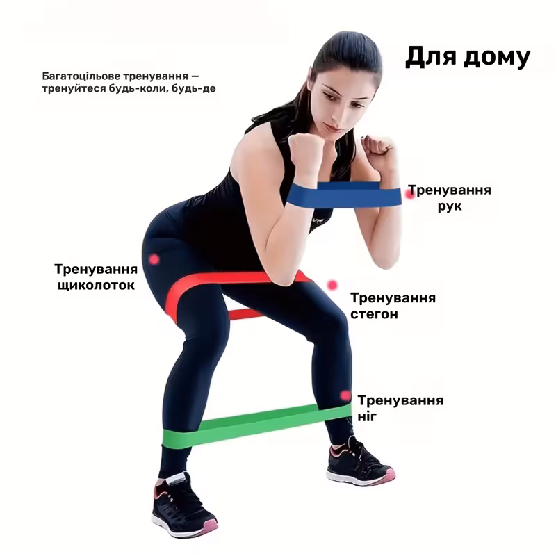 Набір еластичних стрічок для йоги, 2 шт., антиковзні еластичні фітнес-стрічки, підходять для вправ для стегон і ніг, йоги, пілатесу, розтяжки, силових тренувань, підходять для початківців і досвідчених,…
