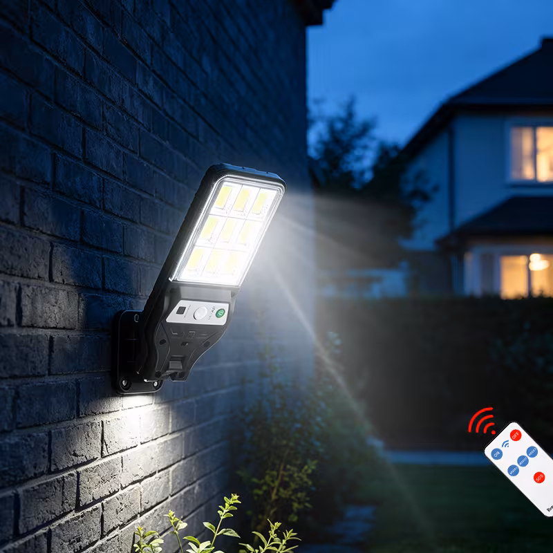 Сонячний LED-світильник з датчиком руху, окремою панеллю та пультом (1 шт.) — 2
