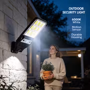 Сонячний LED-світильник з датчиком руху, окремою панеллю та пультом (1 шт.) — 5