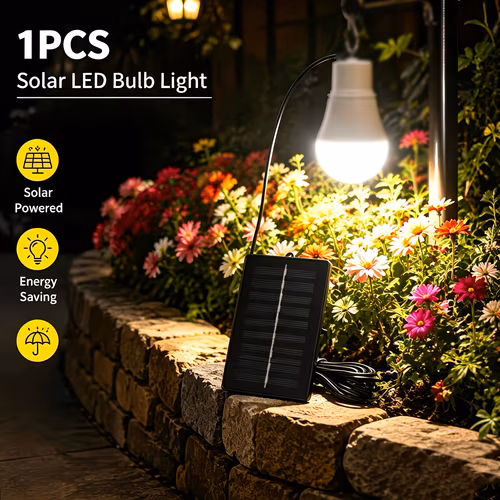 Сонячний LED-ліхтар з панеллю, варіант «Лампочка 1 шт.» — 10