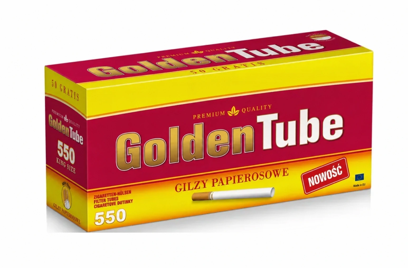 Сигаретні гільзи Golden Tube 550 шт.