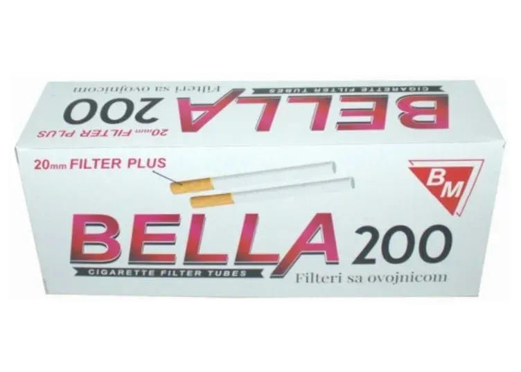 Сигаретні гільзи Bella 200, фільтр 20 мм