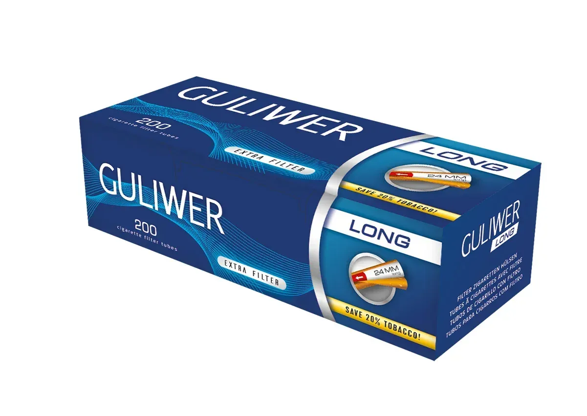 Сигаретні гільзи Guliwer Long 200, фільтр 24 мм