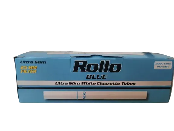 Сигаретні гільзи Rollo Blue Ultra Slim 200, діаметр 6,5 мм, фільтр 25 мм — 2