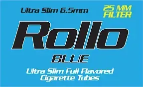 Сигаретні гільзи Rollo Blue Ultra Slim 200, діаметр 6,5 мм, фільтр 25 мм — 3