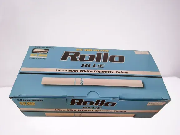 Сигаретні гільзи Rollo Blue Ultra Slim 200, діаметр 6,5 мм, фільтр 25 мм — 5