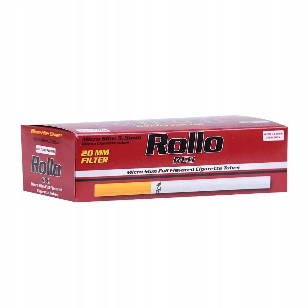 Сигаретні гільзи Rollo Red Micro Slim 200, діаметр 5,5 мм