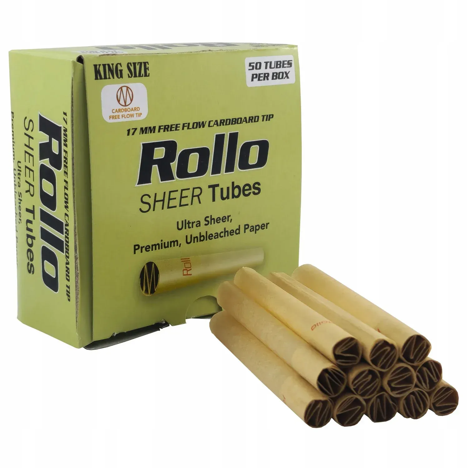 Сигаретні гільзи Rollo Sheer 50 з органічного невибіленого паперу