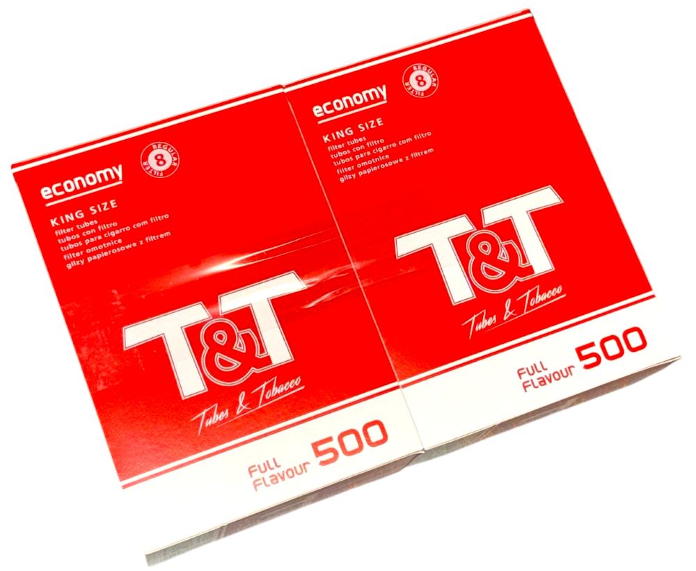 Сигаретні гільзи T&T 1000 шт (2*500 шт)