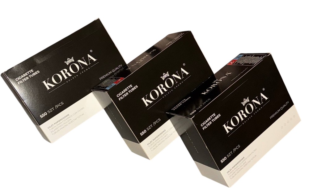 Сигаретні гільзи Korona 1650 шт (3*550 шт)