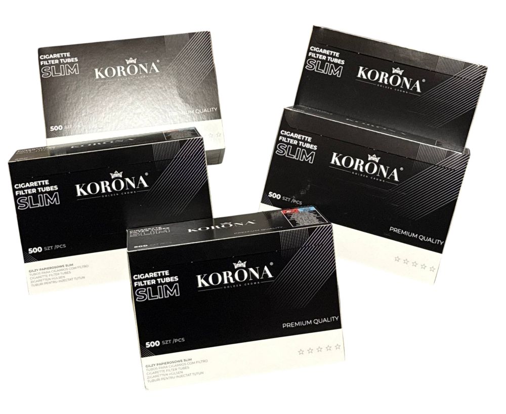 Сигаретні гільзи Korona Slim 2500 шт (5*500 шт)