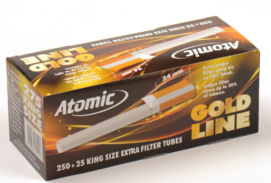 Сигаретні гільзи Atomic Gold Line (фільтр 24 мм)