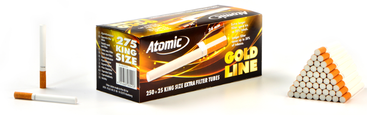 Сигаретні гільзи Atomic Gold Line (фільтр 24 мм) — 2