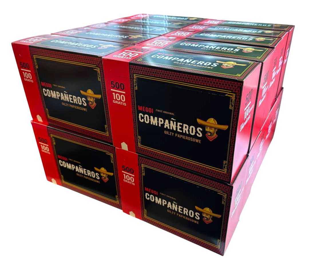 Сигаретні гільзи Companeros 10000 шт. — ящик