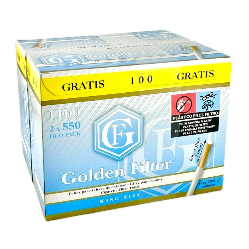 Сигаретні гільзи Golden Filter 1100 шт (24 мм)