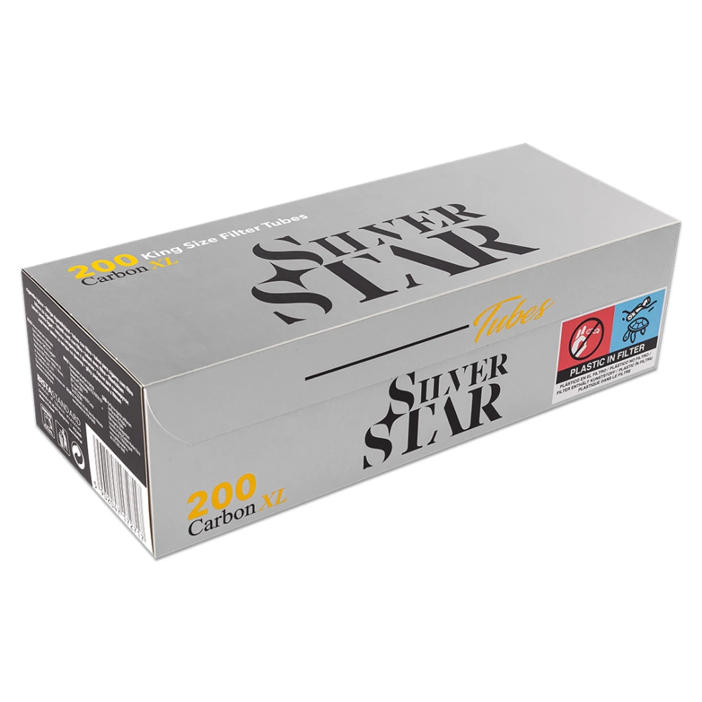 Сигаретні гільзи SILVER STAR CARBON X-LONG (200 шт)