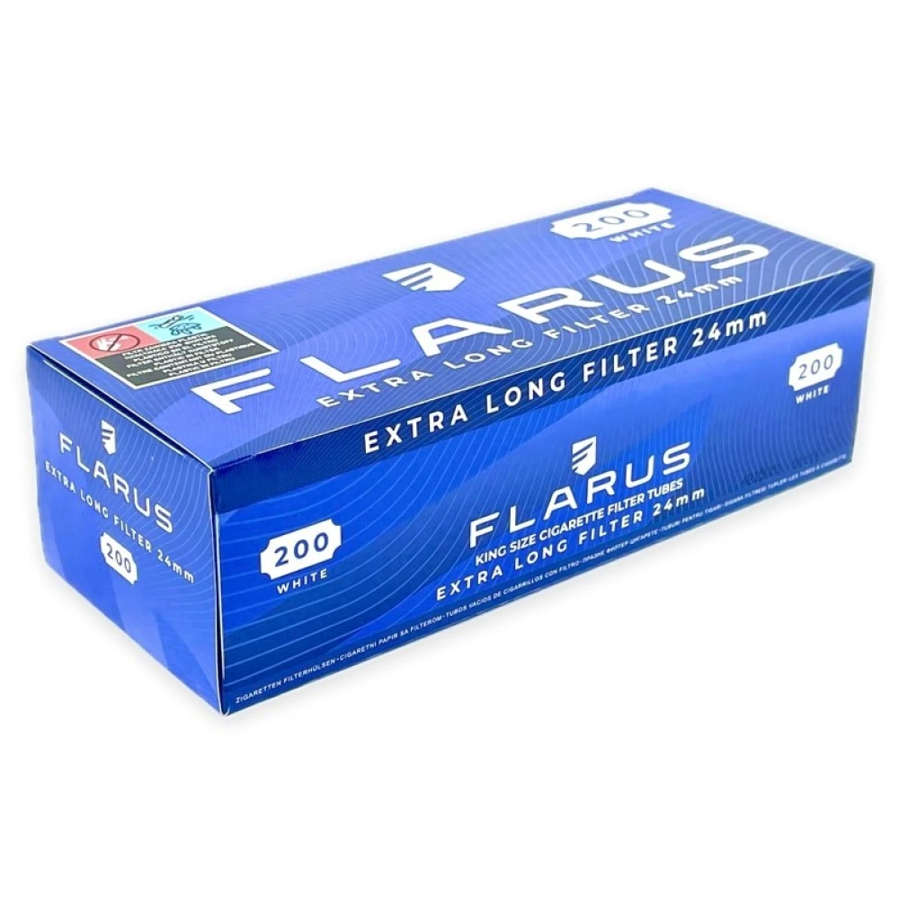 Сигаретні гільзи FLARUS X-LONG WHITE (200 шт)