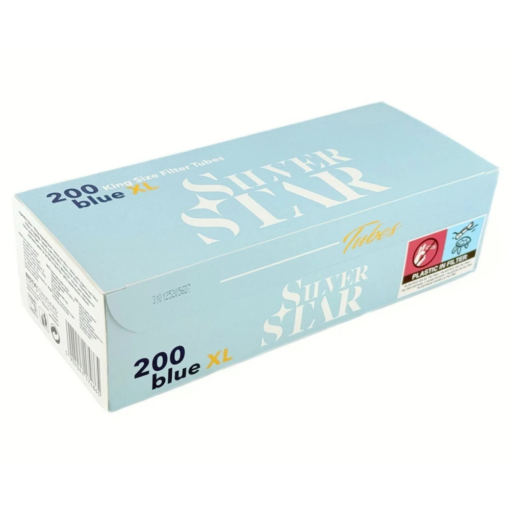 Сигаретні гільзи SILVER STAR BLUE X-LONG (200 шт)