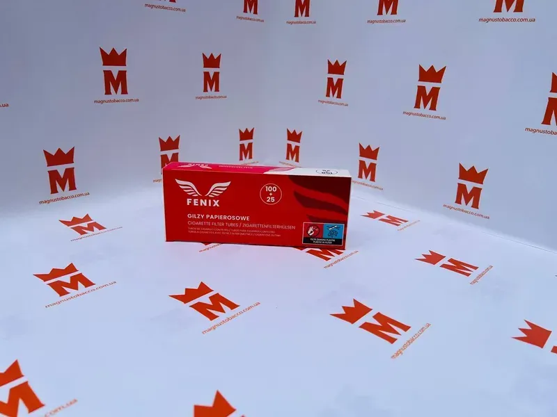 Сигаретні гільзи Fenix 100+25 — ящик 80×125 шт. (10000 гільз)