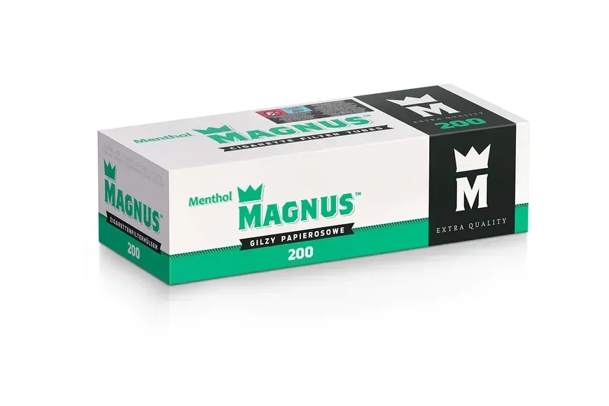 Сигаретні гільзи Magnus 200 Mentol — ящик 50×200 шт. (10000 гільз)