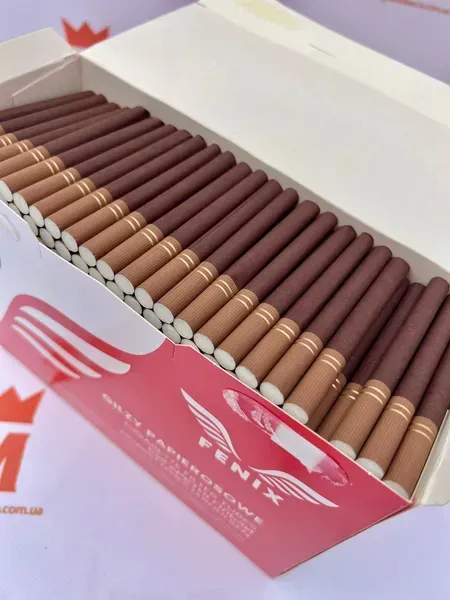Сигаретні гільзи Fenix 500 brown (коричневі) — ящик 20×500 шт. (10000 гільз) — 2