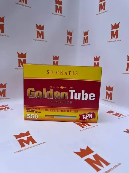 Сигаретні гільзи Golden Tube 550 — ящик 20×550 шт. (11000 гільз)