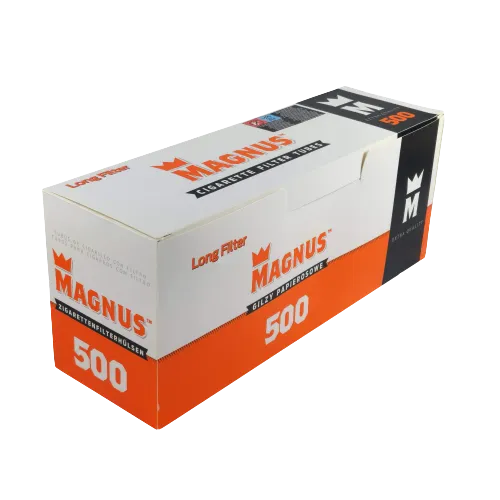 Сигаретні гільзи Magnus Long Filter 500 шт., фільтр 20 мм